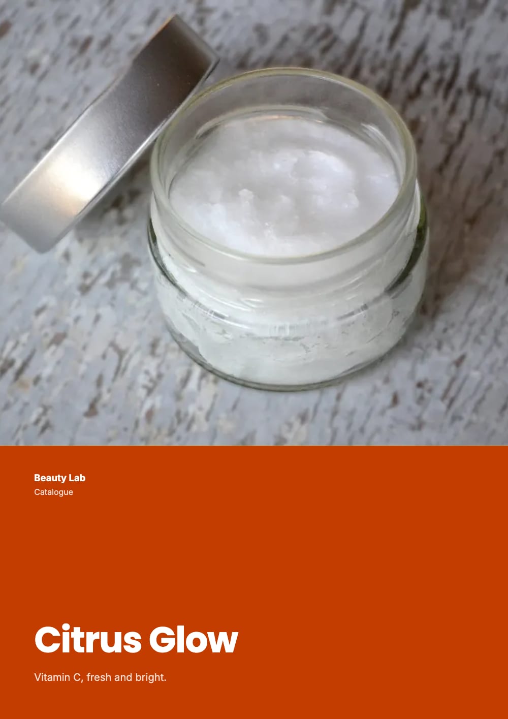 Cover of the Citrus beauty & skincare catalogue template