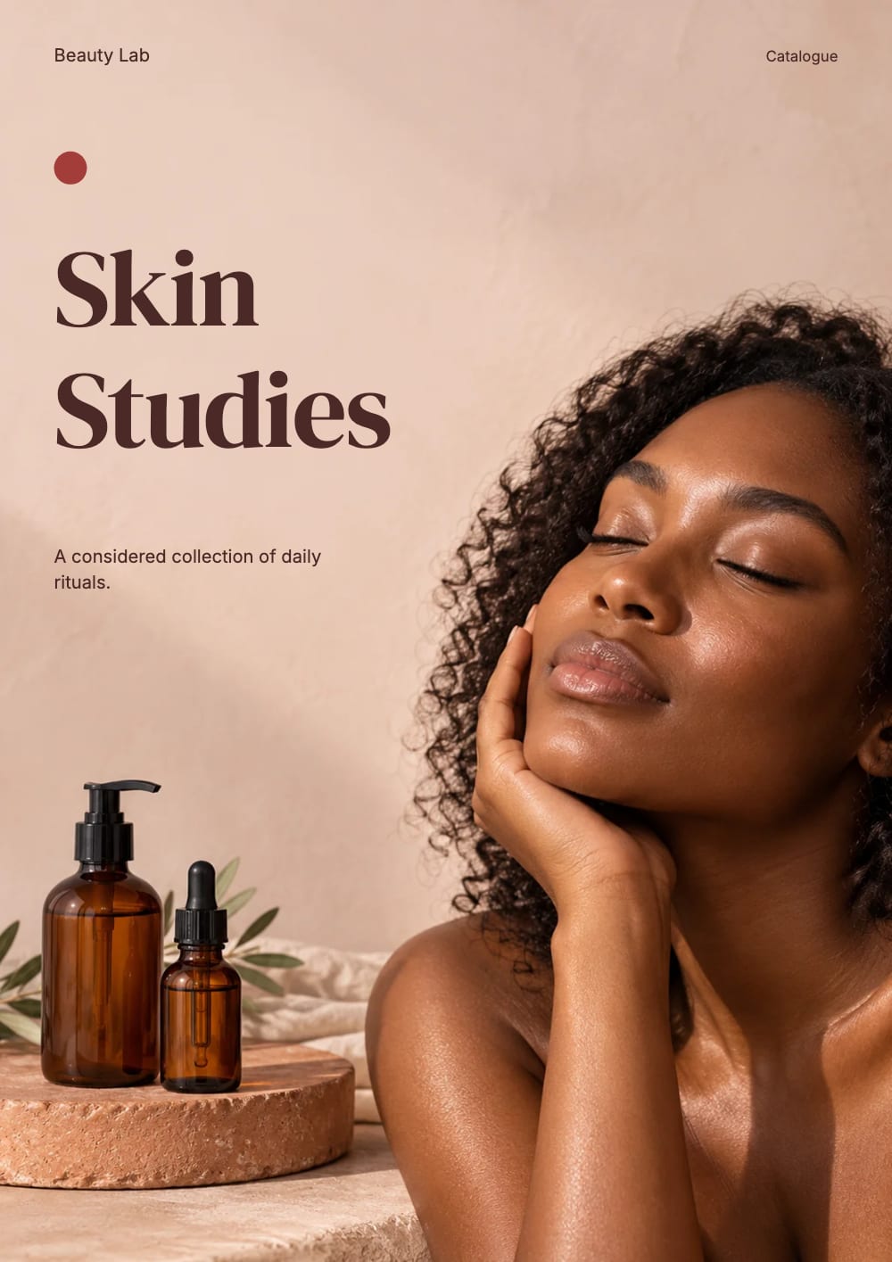 Cover of the Skin Studies beauty & skincare catalogue template
