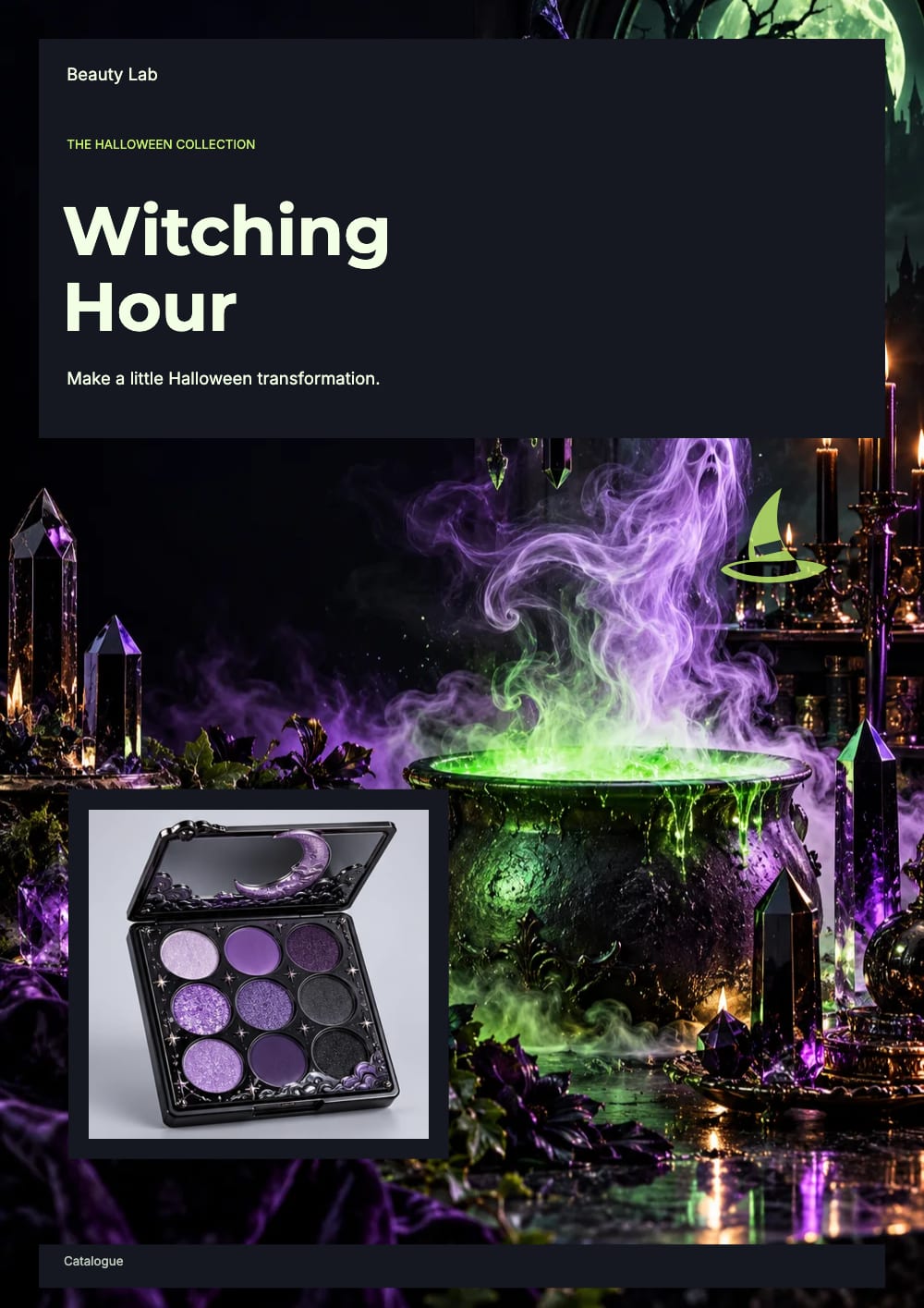 Cover of the Witching Hour beauty & skincare catalogue template