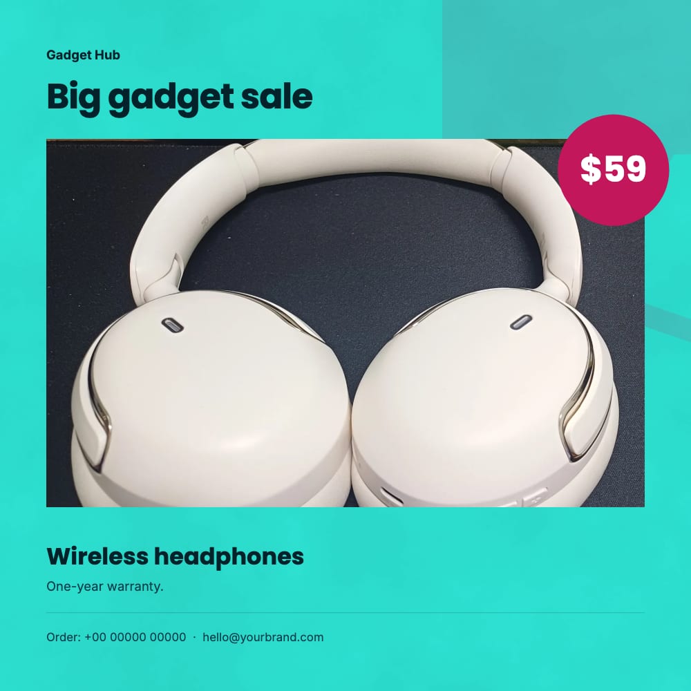 Cover of the Big Sale electronics & gadgets flyer template