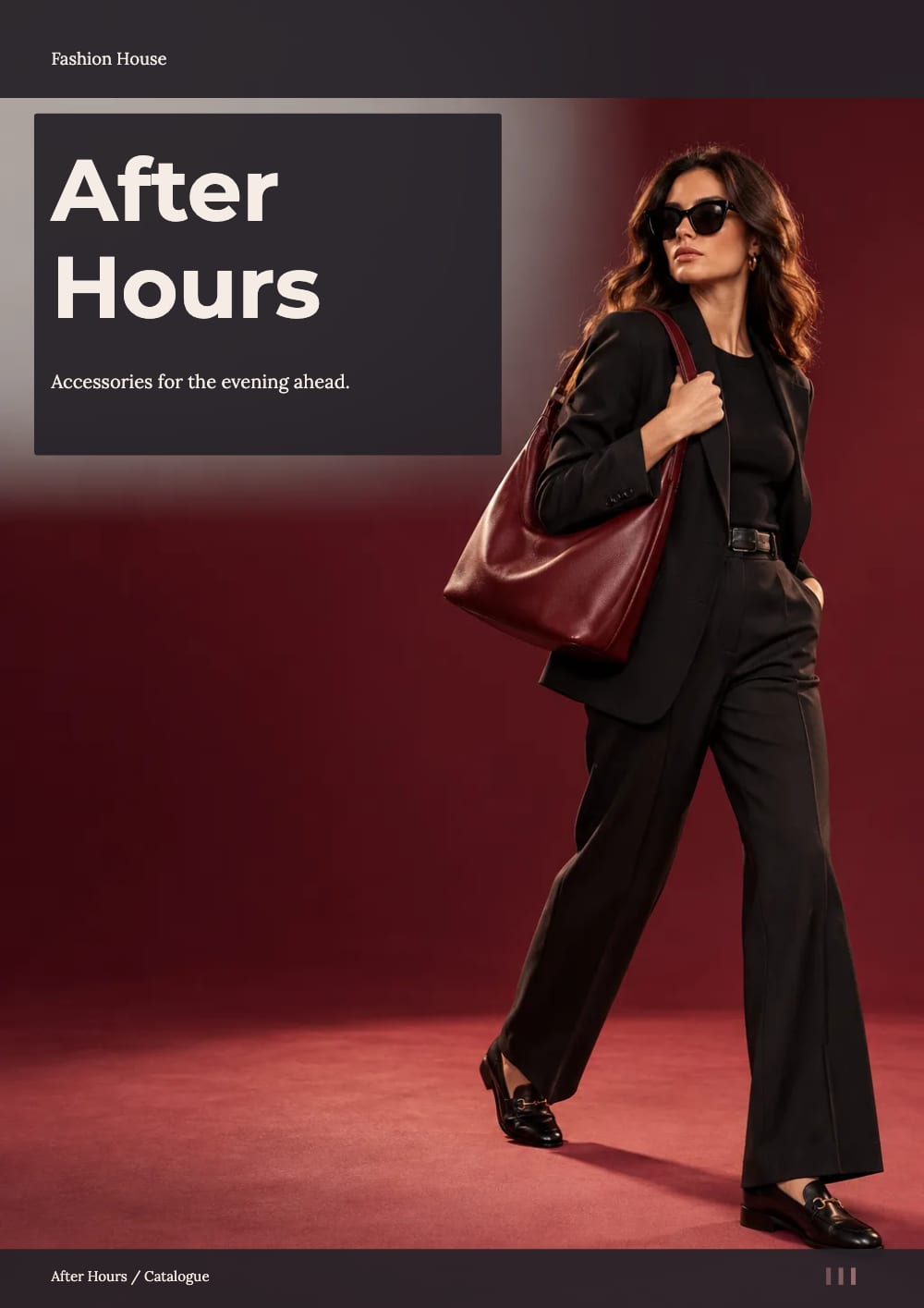 Cover of the After Hours fashion & accessories catalogue template