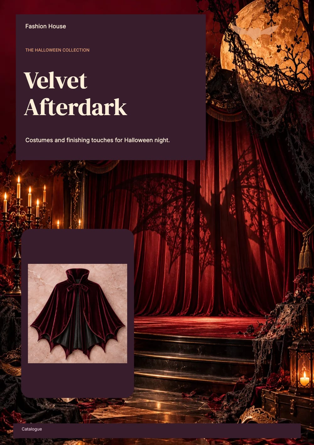 Cover of the Velvet Afterdark fashion & accessories catalogue template