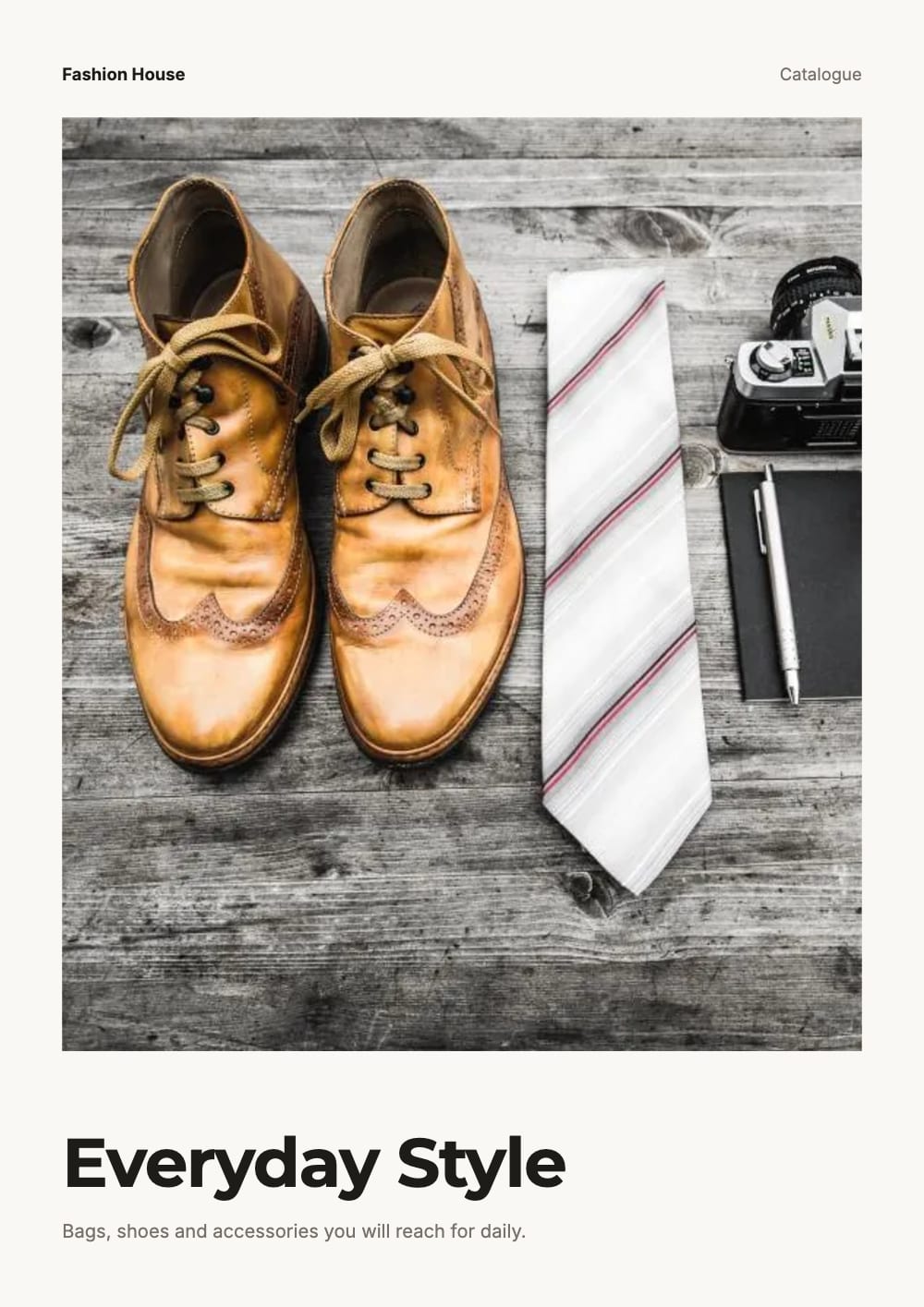 Cover of the Everyday Style fashion & accessories catalogue template