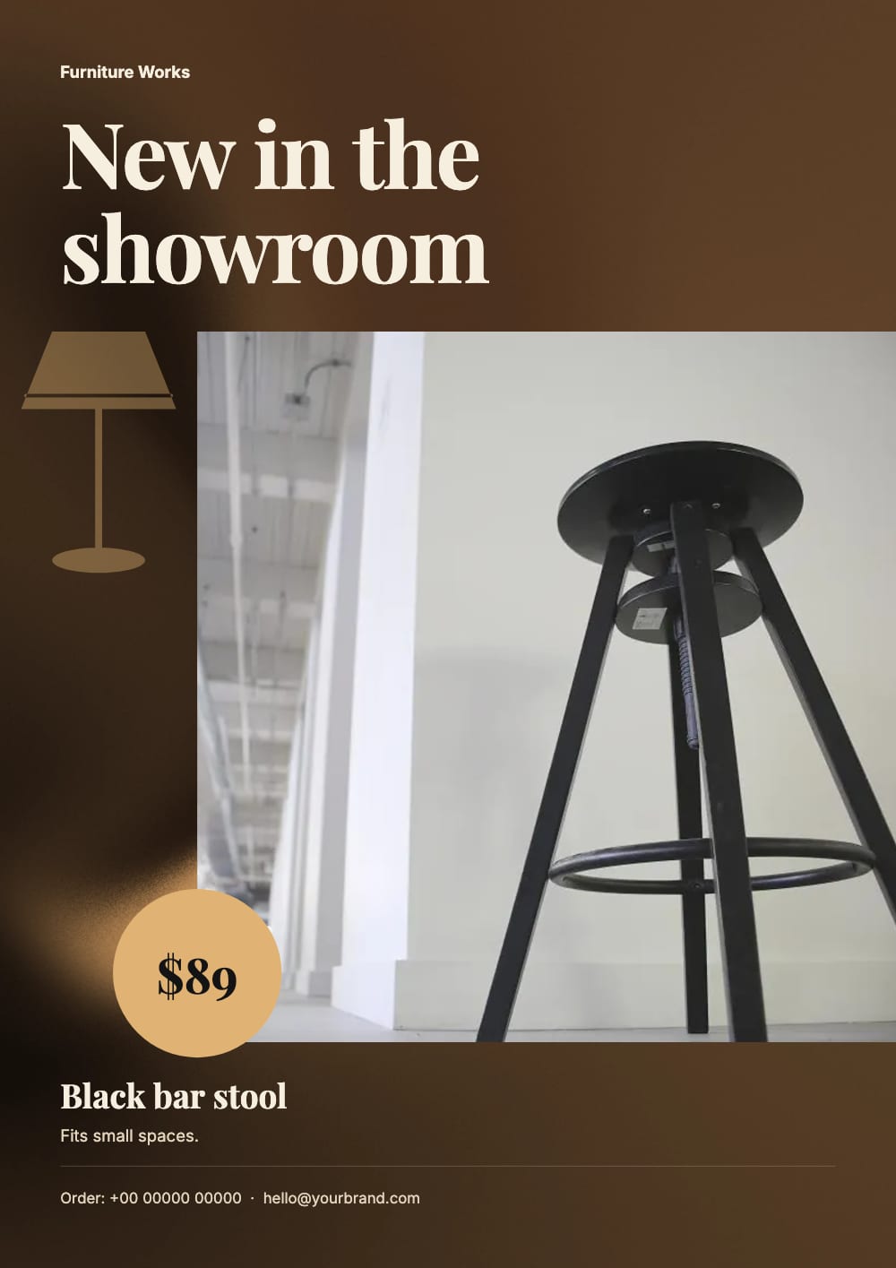 Cover of the Walnut Showroom furniture flyer template