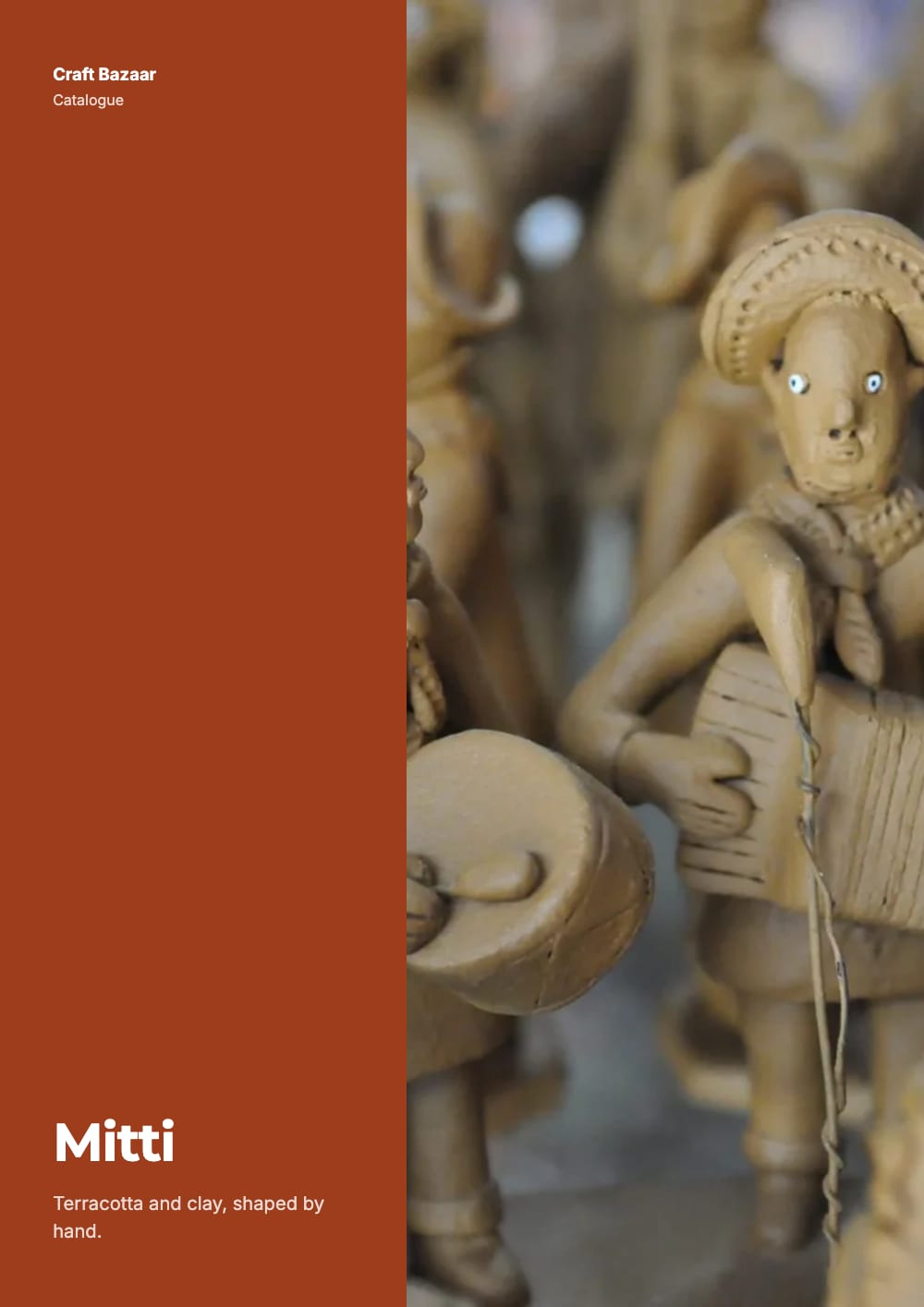 Cover of the Mitti handicrafts & gifts catalogue template