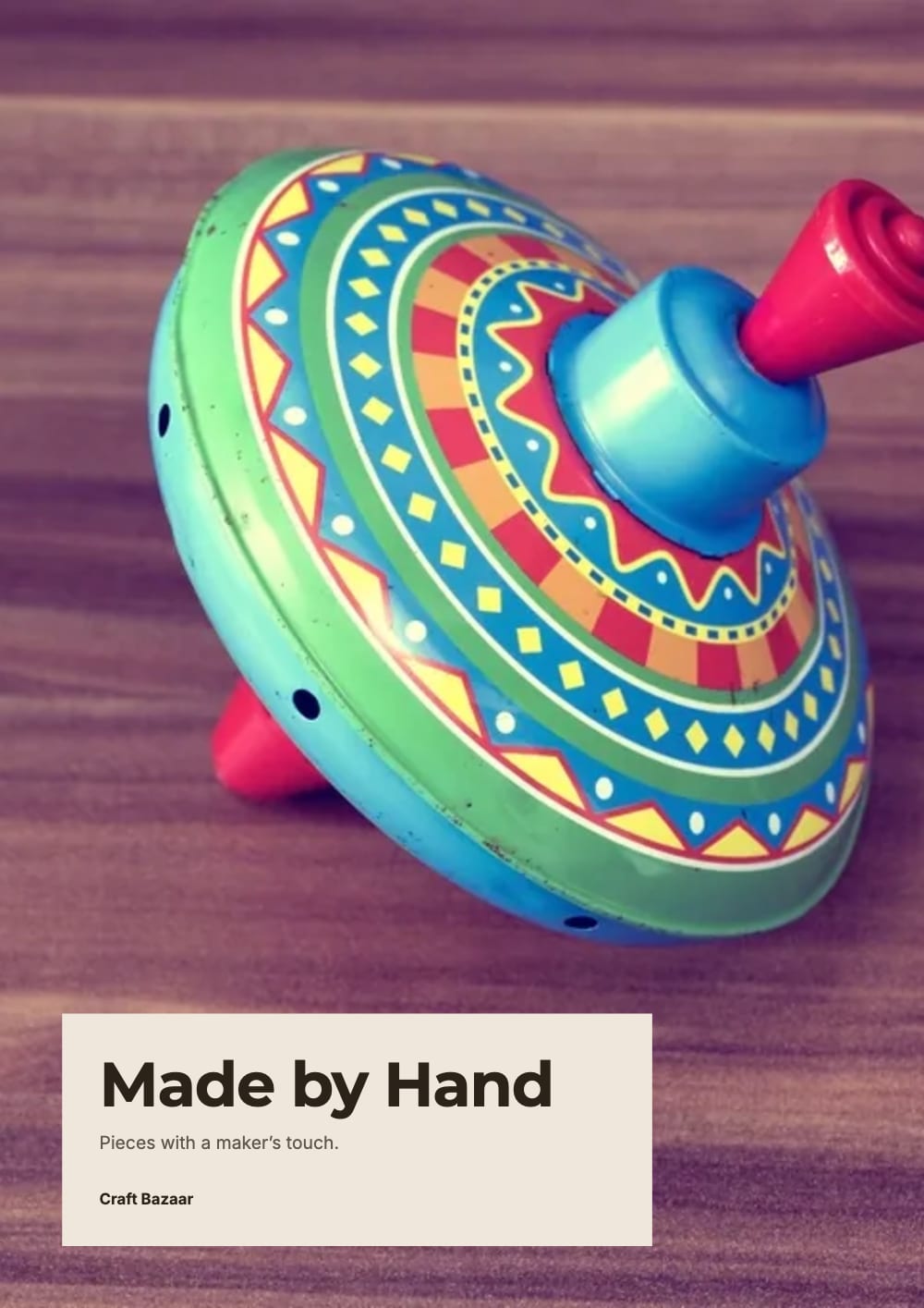 Cover of the Made by Hand handicrafts & gifts lookbook template