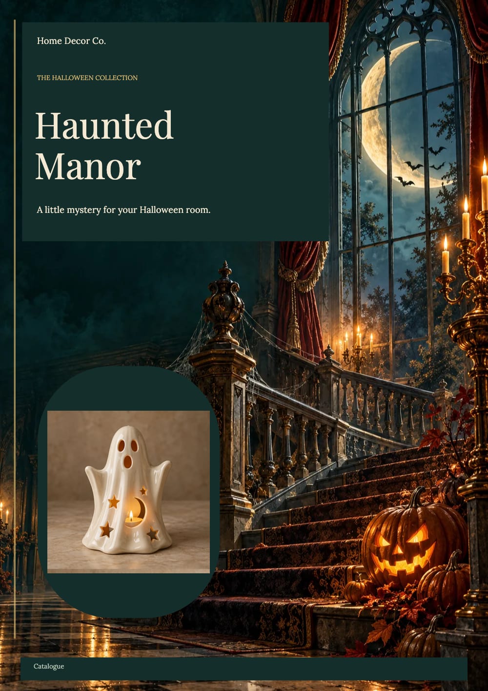 Cover of the Haunted Manor home decor catalogue template