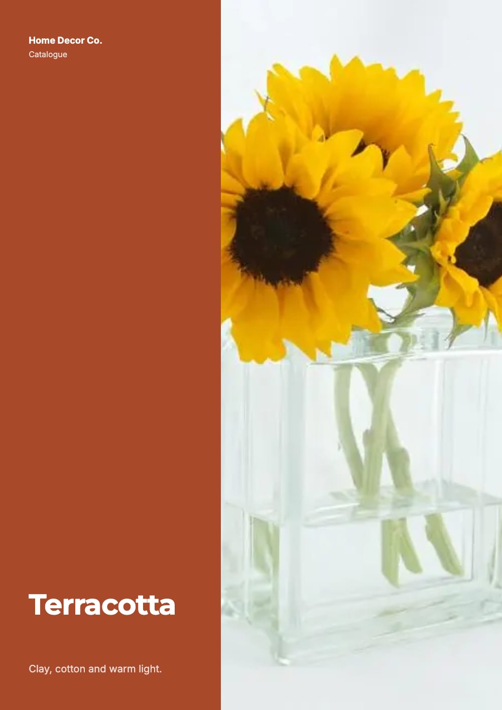 Cover of the Terracotta home decor catalogue template