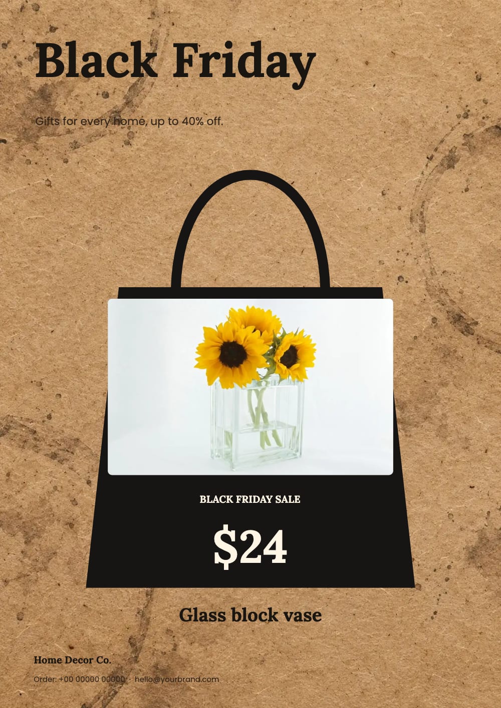 Cover of the Bag It home decor flyer template