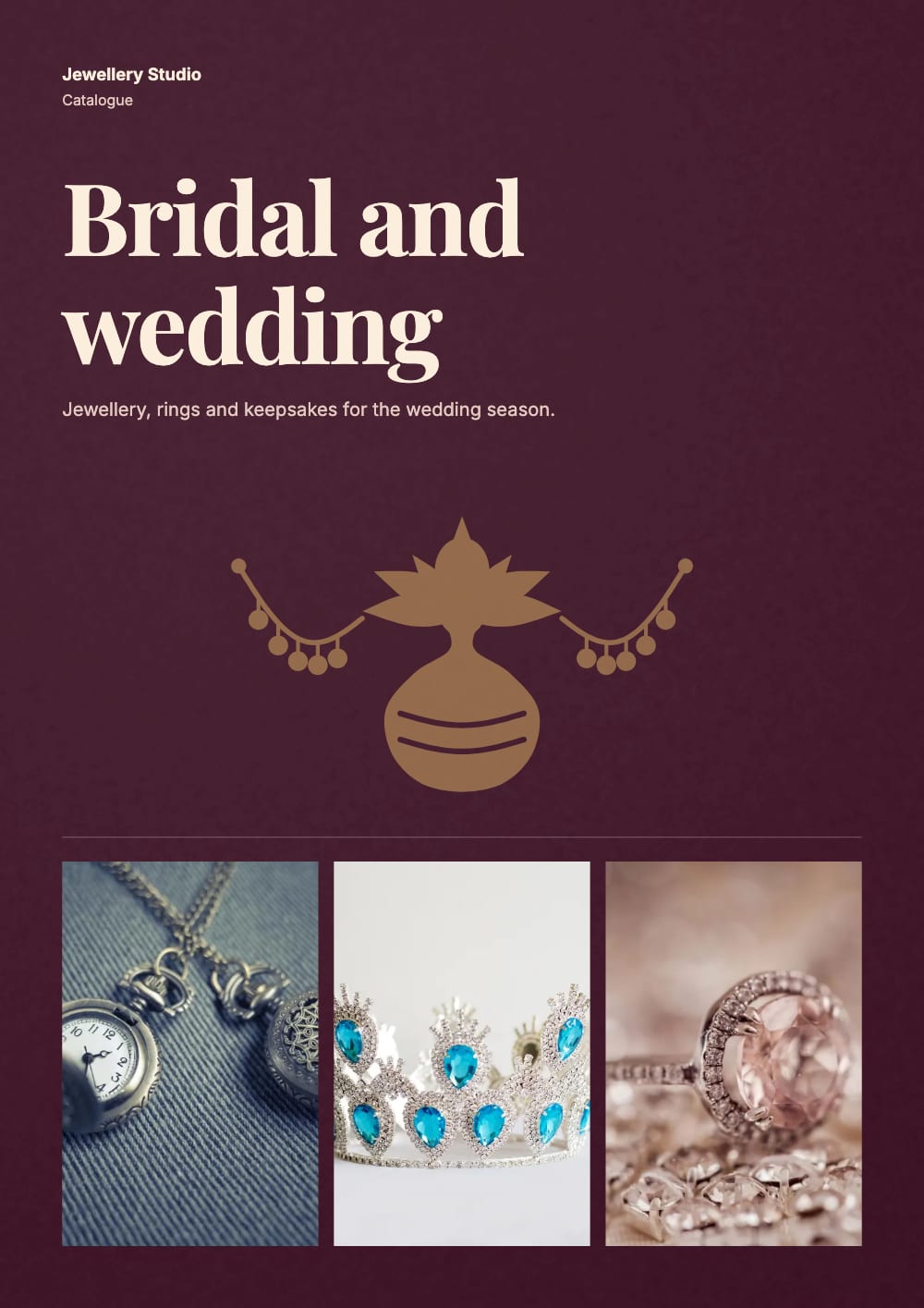 Cover of the Shaadi jewellery catalogue template
