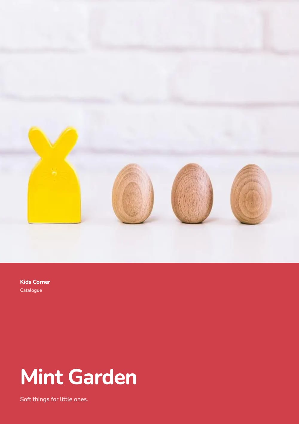 Cover of the Mint Garden toys & baby catalogue template