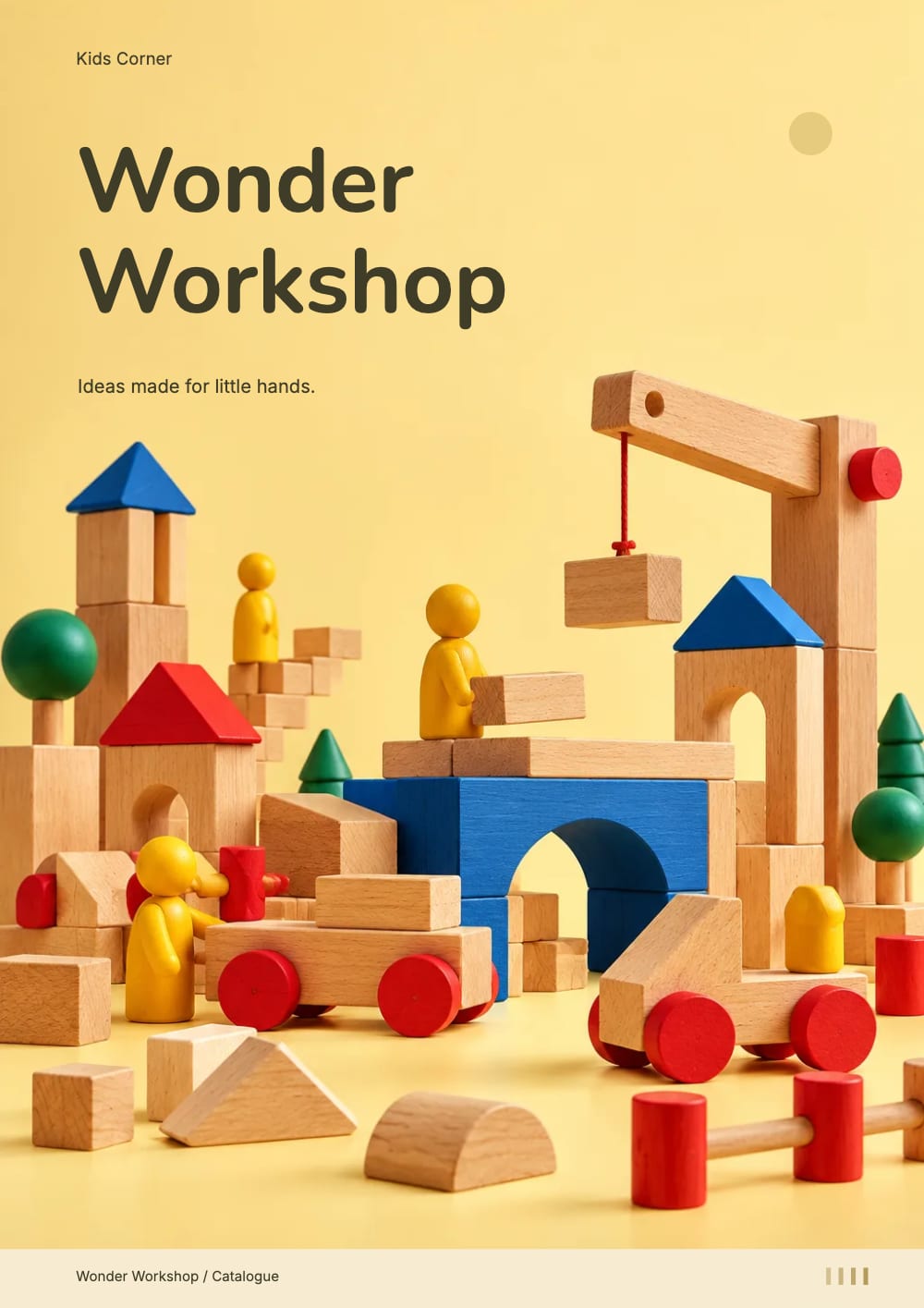 Cover of the Wonder Workshop toys & baby catalogue template