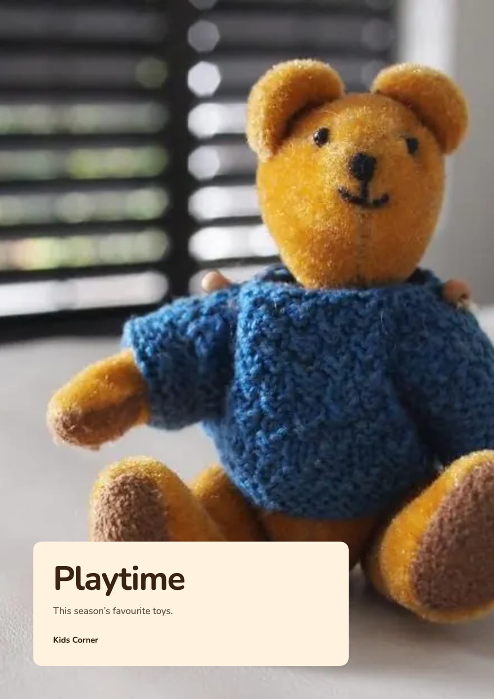 Cover of the Playtime toys & baby lookbook template