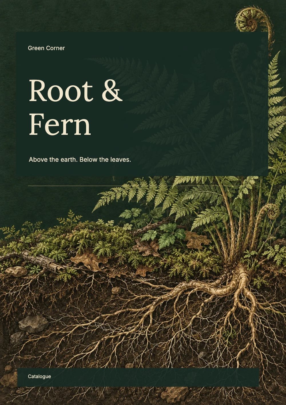 Plant Roots Shape Plant Nursery Catalogue Templates – Free | CatalogLeaf