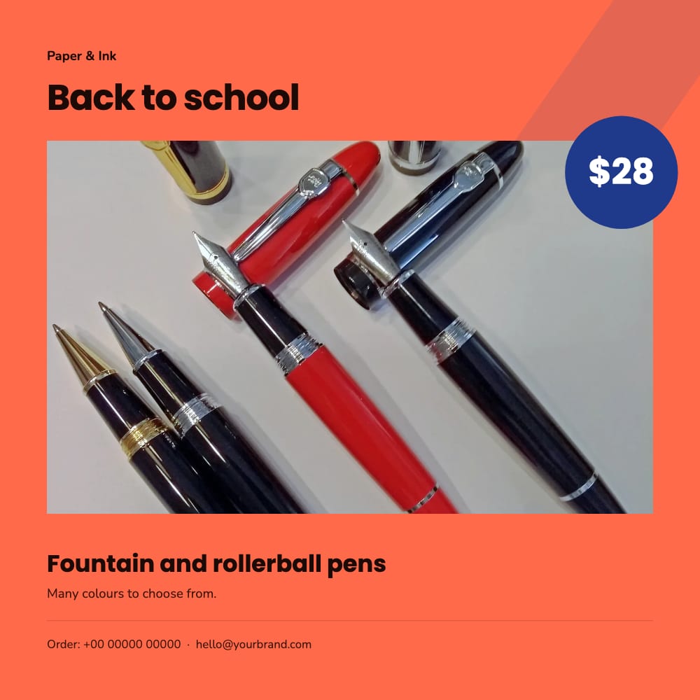 Cover of the Back to School stationery & office flyer template