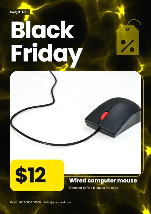 Page 8 of the Black Friday electronics & gadgets flyer template: flyer