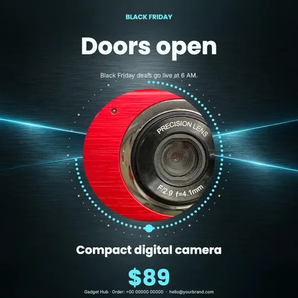 Page 7 of the Doors Open electronics & gadgets flyer template: flyer