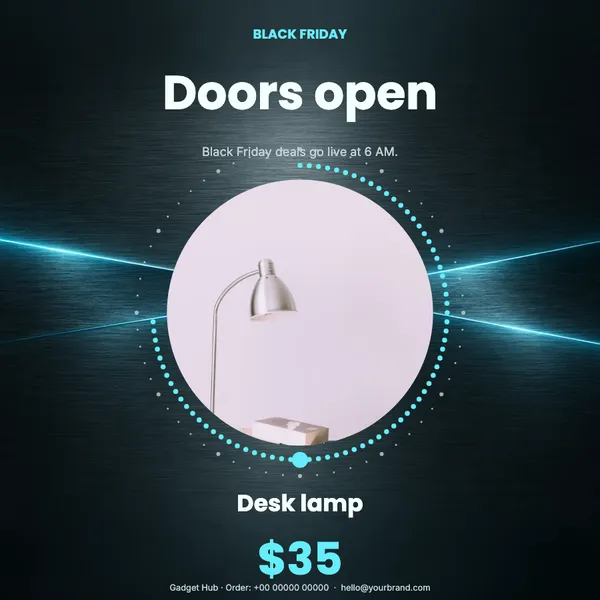 Page 8 of the Doors Open electronics & gadgets flyer template: flyer