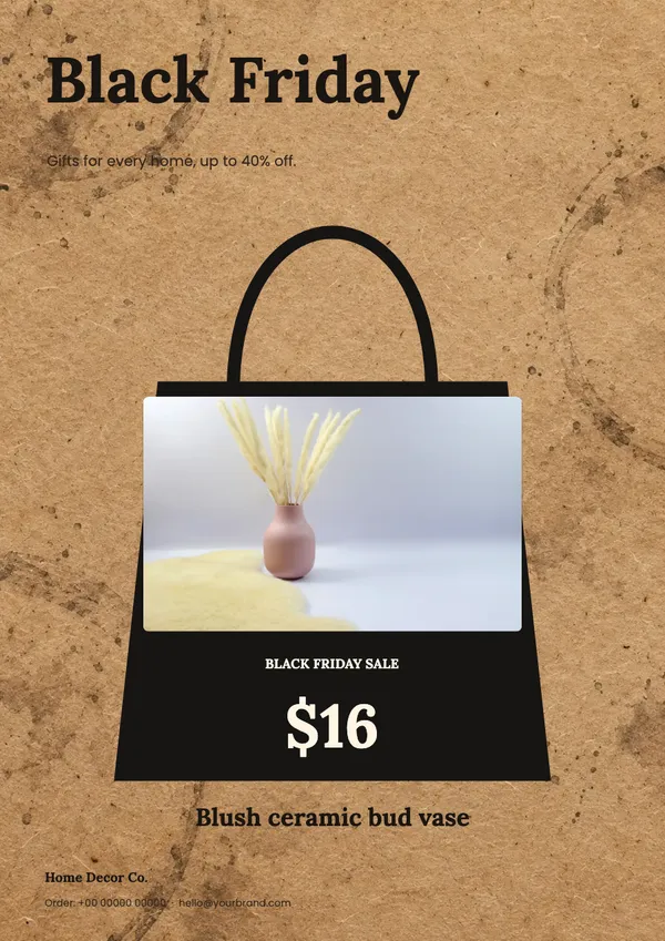 Page 2 of the Bag It home decor flyer template: flyer