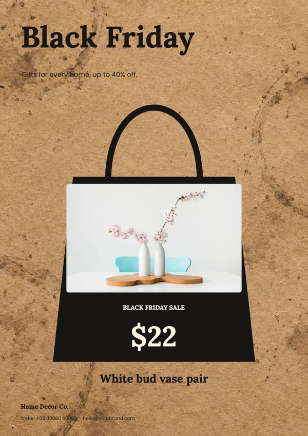 Page 3 of the Bag It home decor flyer template: flyer