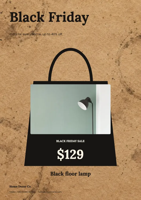Page 6 of the Bag It home decor flyer template: flyer