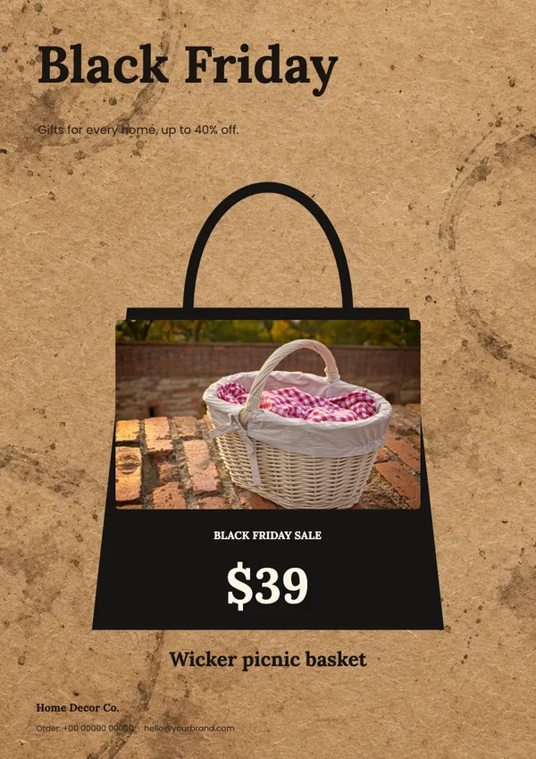 Page 8 of the Bag It home decor flyer template: flyer