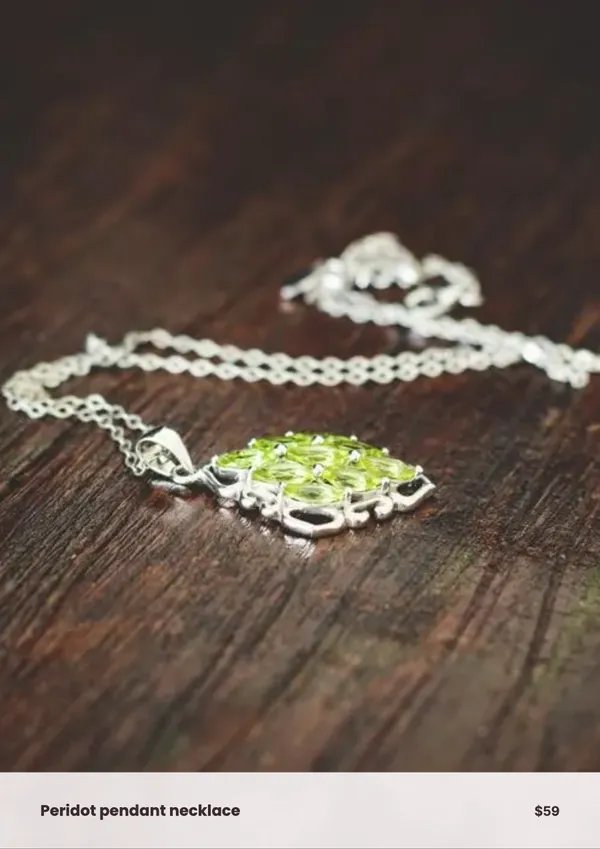 Page 4 of the Lumière jewellery lookbook template: full-page photo