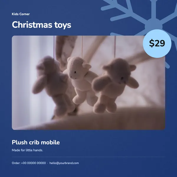 Page 5 of the Snow Day toys & baby flyer template: flyer