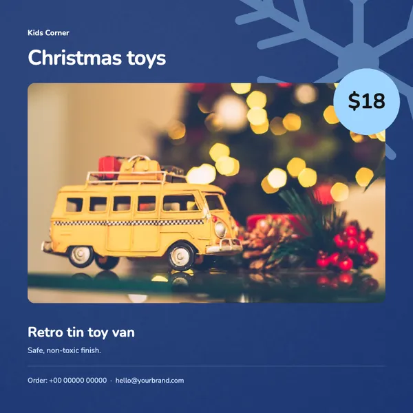Page 7 of the Snow Day toys & baby flyer template: flyer