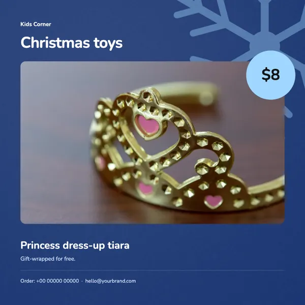 Page 8 of the Snow Day toys & baby flyer template: flyer