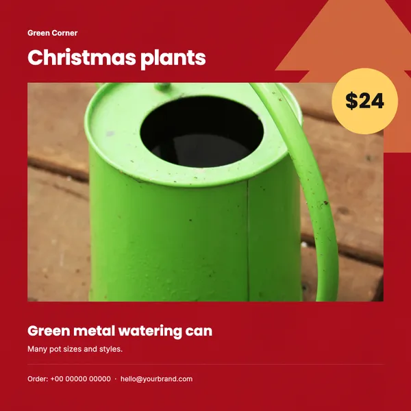 Page 3 of the Christmas Greens plants & garden flyer template: flyer